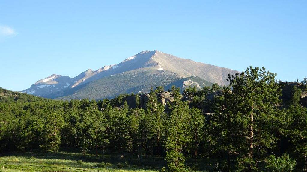 Mt. Meeker taken from deck of Highlands Retreat Center