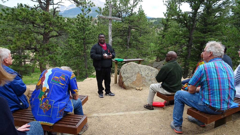 Rev. Alex Maulana leading morning worship