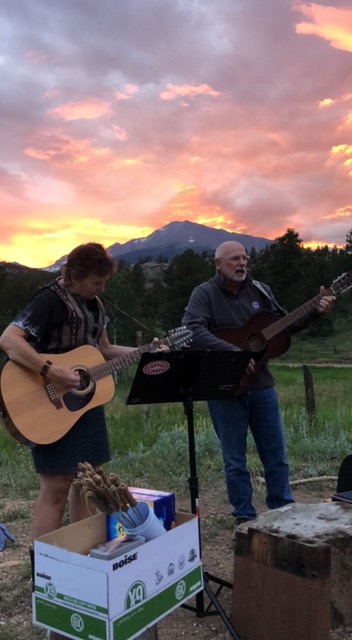 Sunset over Peggy Marshall & Kent Meyer